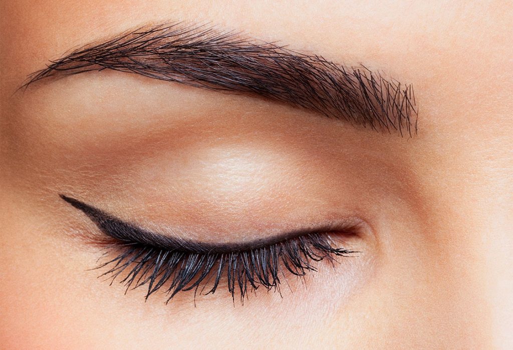 This patient is 60 years old and thought her eyes looked “too closed”. She used to have big,